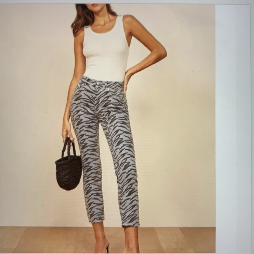 Reformation Julia Crop High Cigarette Jeans 28